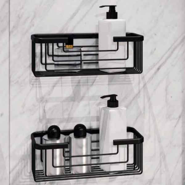 Ραφιέρα μπάνιου Wire Matt black 2419-14 Gedy